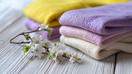 Spring Blossoms and Pastel Clothing