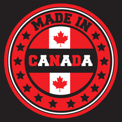 made in Canada stamp sign 