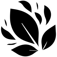 Stylish summer leaf with artistic abstract elements