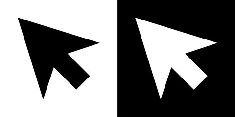 Mouse icons vector set in solid flat style