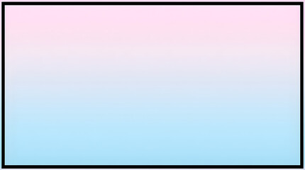 Obraz premium Pastel pink and blue gradient background with black border