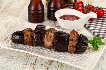 Turkish cuisine - Patlican Kebab with eggplant