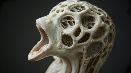 Surreal Grotesque Creature Sculpture: A Macabre Masterpiece