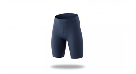 Isolated cycling shorts on white background providing professional presentation