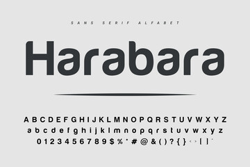 Modern Bold Font. Sans Serif Font. Regular Italic Uppercase Lowercase Typography urban style alphabet fonts for fashion, sport, technology, digital, movie, logo design, vector illustration