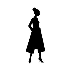 Woman Silhouette Vector Art