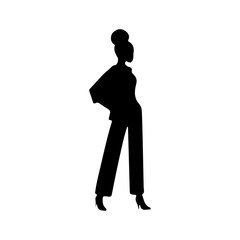 Woman Silhouette Vector Art 