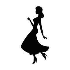 Woman Silhouette Vector Art