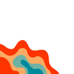 Corner Border Topography Pattern