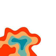 Corner Border Topography Pattern