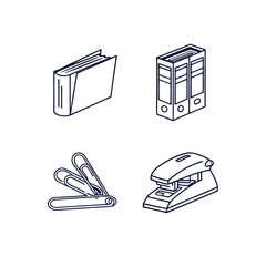Essential Daily Items Line Icons