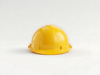 yellow septy hat on white background