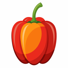 vector illustration of red pepper
