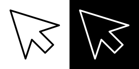 Mouse icons vector set in stroke line style