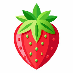 strawberry isolated on white