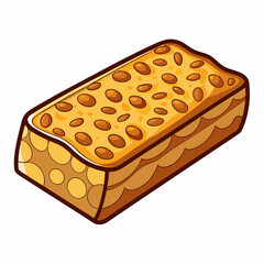 chocolate bar on a white background