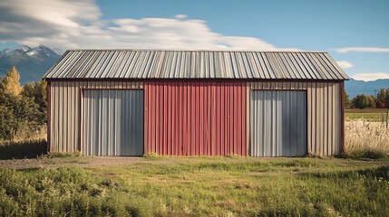 Obraz premium storage metal shed