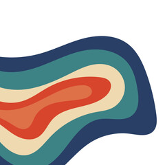 Corner Border Topography Pattern