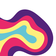 Corner Border Topography Pattern