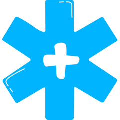 Hand Drawn Health Cross Symbol