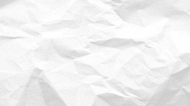 Light Crumple Texture on White Paper Background