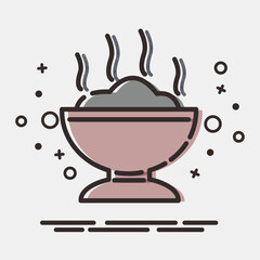 Icon copal incense. Day of the dead celebration elements. Icons in MBE style. Good for prints, posters, logo, party decoration, greeting card, etc.