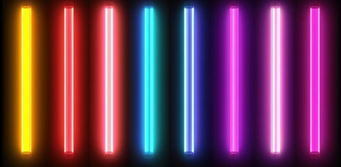 Vibrant Neon Light Bars