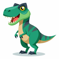 Obraz premium stylish-t-rex--dinosaurs vector illustration isolated on a white background