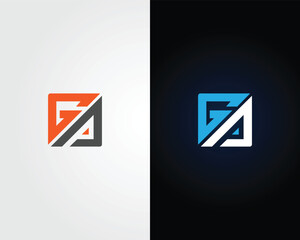 Letter PG or GP abstract logo design icon vector template