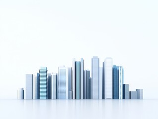 Obraz premium City skyline of modern buildings