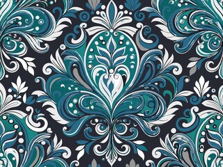 Fototapeta premium seamless floral background, seamless floral pattern, seamless pattern with flowers
