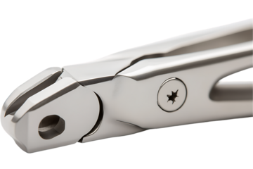Precision Dental Pliers: Close-up of Surgical Instrument Jaws and Pivot