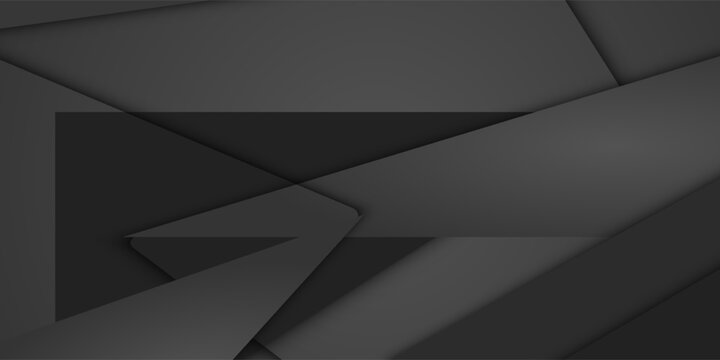 black background overlap dimension grey vector illustration message board for text and message design modern website