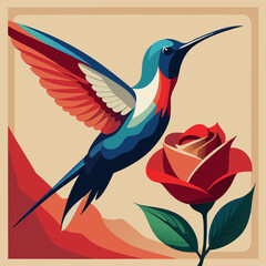 Obraz premium vector illustration of a bird