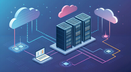 Server and Cloud Storage Integration, Digital Datacenter Network with Online Access and Cybersecurity Connectivity for Enterprise Solutions