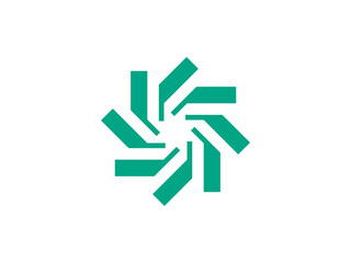 geometric logo - artificial intelligence logo with star