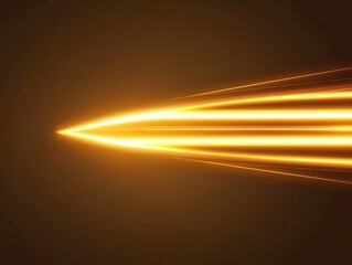 Light trail in dark space