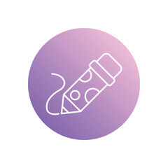 Pencil icon isolated on a white background. Vector illustration.