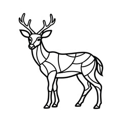 deer silhouette vector