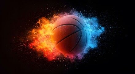 Fiery Basketball: A Dynamic Composition of Sport and Energy