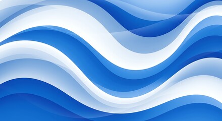 Fototapeta premium Azure Undulation AI Generated