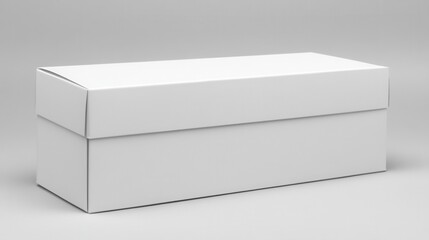 Naklejka premium Blank white cardboard box (42)