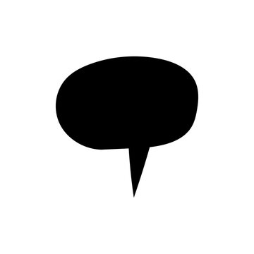 Speech bubble vector icon. Chat illustration sign. Message symbol. Text bubble logo.