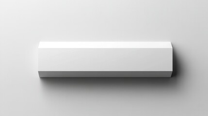 Blank white hexagonal box mockup