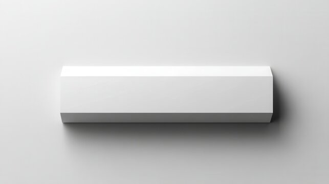 Blank white hexagonal box mockup