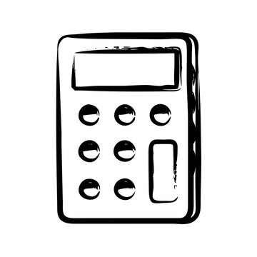 recommend clip art: calculator icon, calculator silhouette vector illustration-simple silhouette illustration of calculator, perfect for calculator logos and icons
