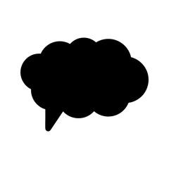 Speech bubble vector icon. Chat illustration sign. Message symbol. Text bubble logo.