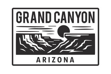 grand canyon arizona vector illustration