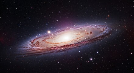 Fototapeta premium Cosmic Swirl of Light and Dust AI Generated