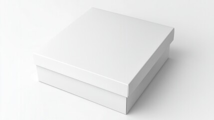 Fototapeta premium Blank white square box (41)